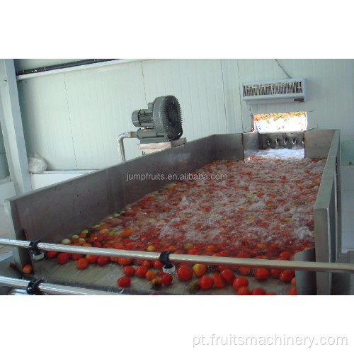 Linha de produção de purê de cenoura